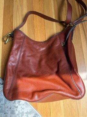 Fossil Classic Pebbled Leather Hobo Bag - Brown- Jolie
